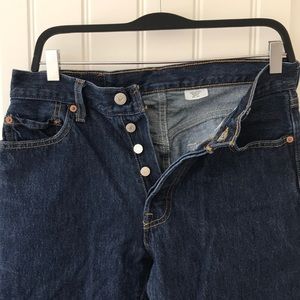 Vintage Levi’s 501 button fly dark denim